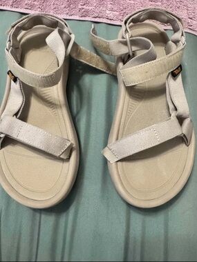 Teva Light Beige Adjustable Outdoor Sandals